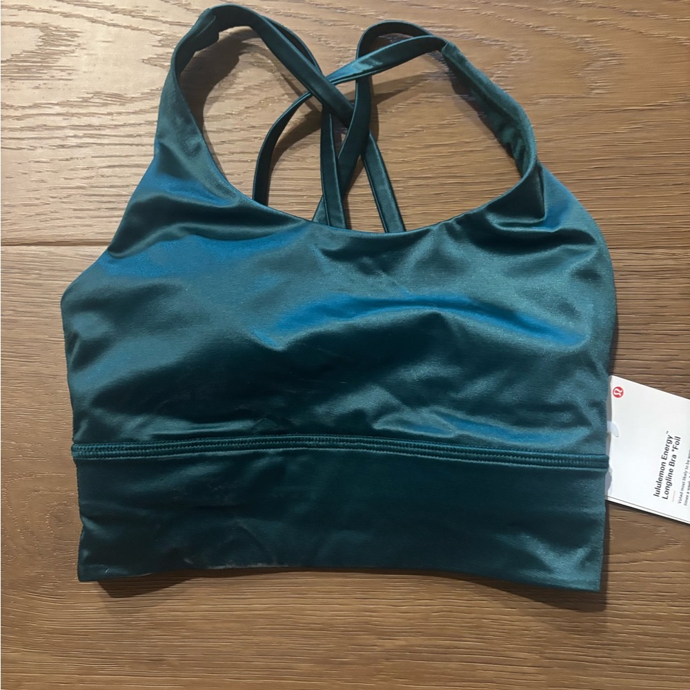 Lululemon Green Sports Bra Seamless Racerback